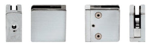 Z-Series Square Type Flat Base Stainless Steel Clamp for 3/8" Glass