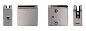 Z-Series Square Type Flat Base Zinc Clamp for 1/4" and 5/16" Glass