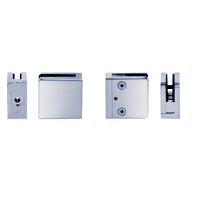 Z-Series Square Type Radius Base Stainless Steel Clamp for 3/8" Glass