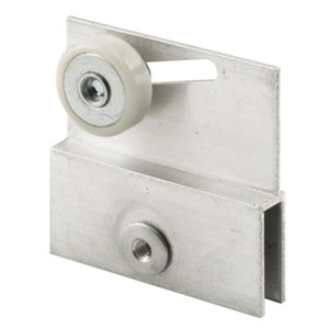 Sliding Shower Door 3/4" Nylon Ball Bearing Flat Edge Roller with Aluminum Bracket