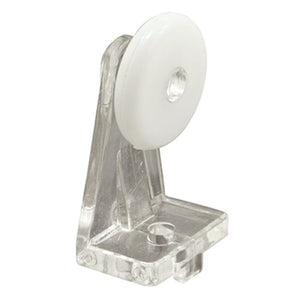 Shower Door Roller 1" Nylon Oval Edge Roller With Nylon Bracket