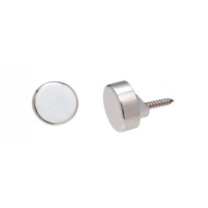 Round Mirror Clip Set - Chrome