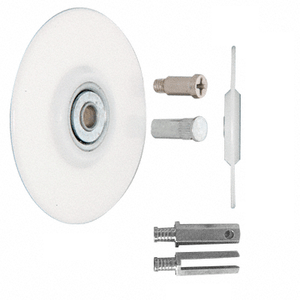 Screen Roller Round Edge Nylon Replacement Wheel; 2-1/2" X 1/16