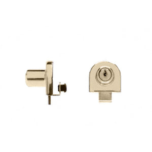 Showcase Single Glass Brass Door Lock
