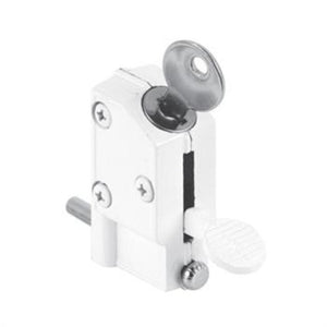 Security Keyed Step-On Door Lock - White