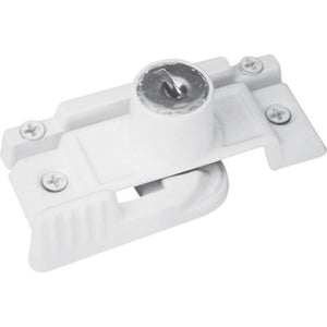 Slim-Line Keyed Security Sash Lock - White