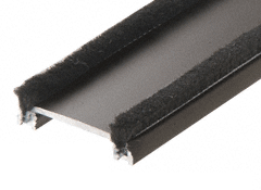Commercial Store Front 84" Bronze Anodized Wide Door Astragal with Weatherstrip