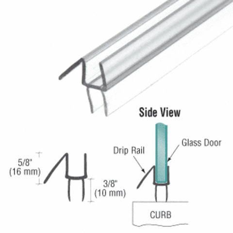 3-Pack Shower Door Sweep – 28-Inch Water Retaining Seal Strip For 4-6mm Glass, No-Glue Clip Design