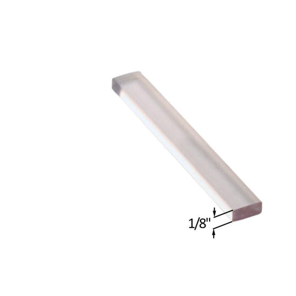 Clear Plastic Setting Blocks and Shims for Glass 1/4