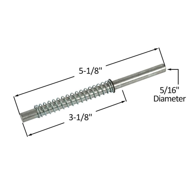 Bi-Fold Closet Door Hardware - Spring Loaded Top Pivot Rod