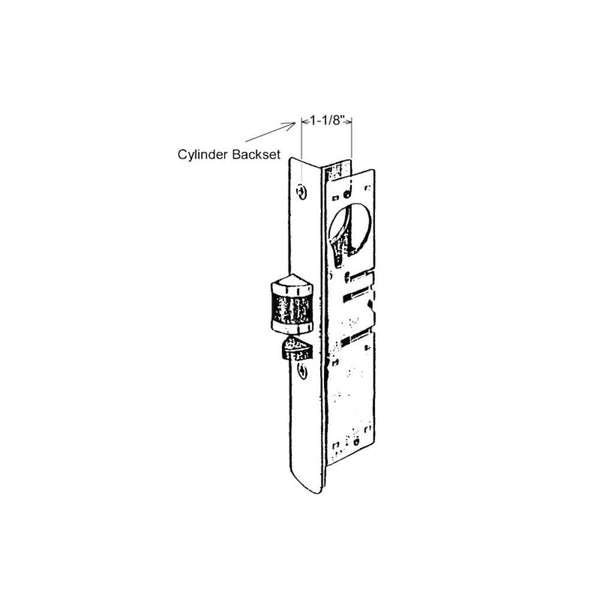 Adams Rite Deadlatch Lock - 31/32 Backset for Storefront
