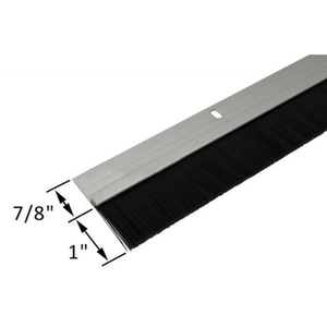 3-Piece Aluminum Commercial Door Weatherstripping Set – Seals Gaps Against Drafts, Dust, Water & Noise (Fits Wood/Metal Doors)