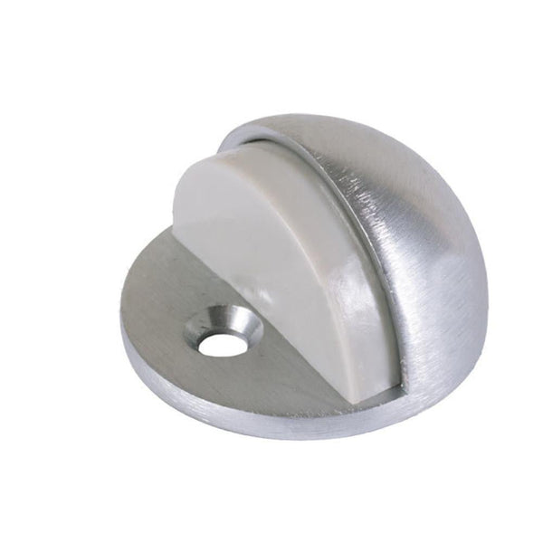 Dome Chrome Low Profile Floor Door Stop - Durable Hardware