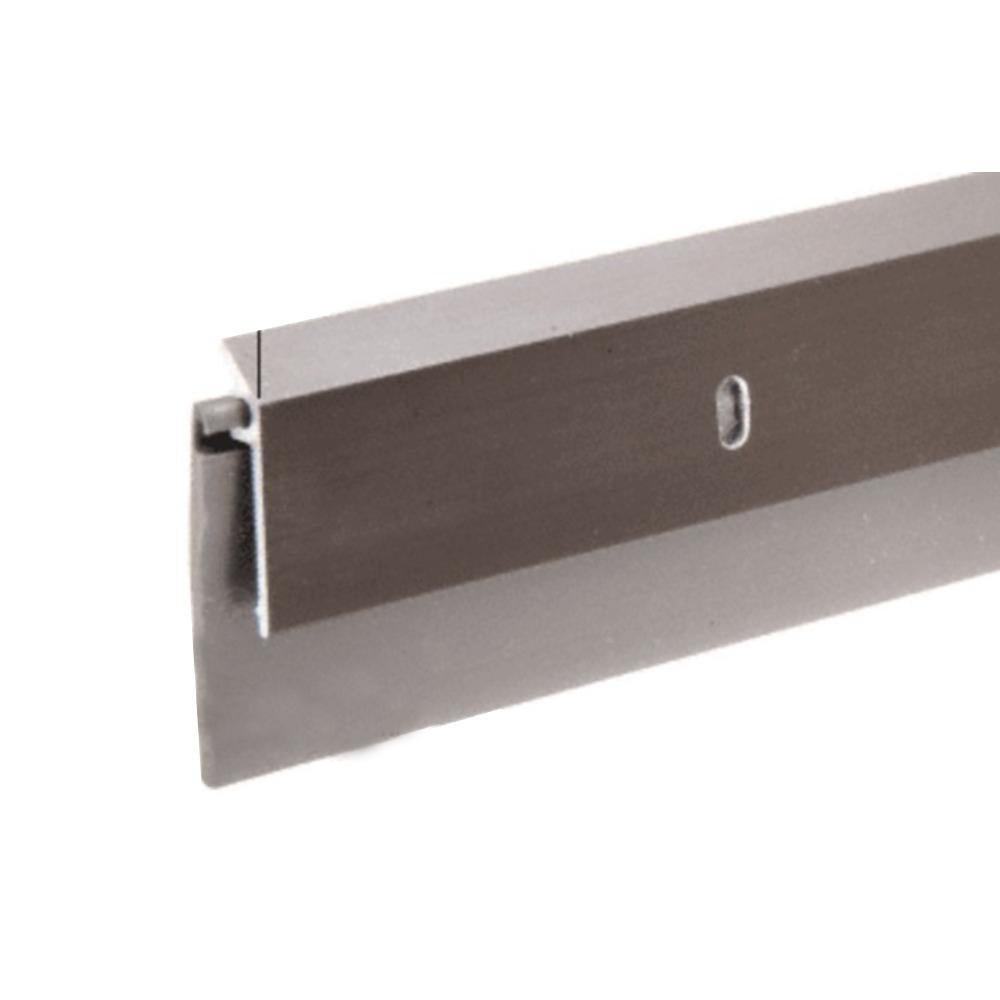 36" Dark Bronze Door Sweep with Rubber Seal - Weatherproof