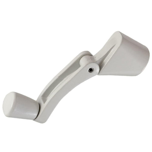 Fold-Up White Window Operator Crank Handle for Easy Control