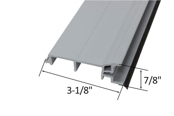 Gray Vinyl Residential Door Threshold - Weatherproof Sill