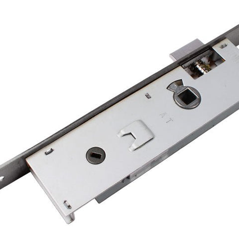 Larson Storm Door Mortise Latch, Brushed Nickel Handle Set