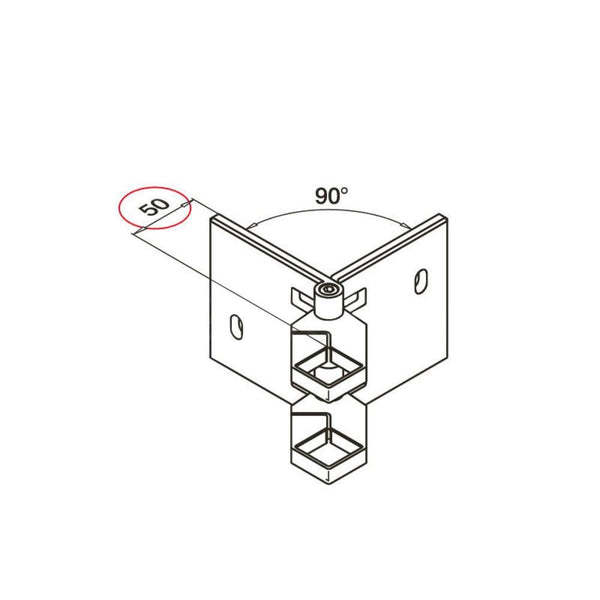 What Is Balluster Racket Q-Railing Square Line Adjustable Baluster Bracket - Durable