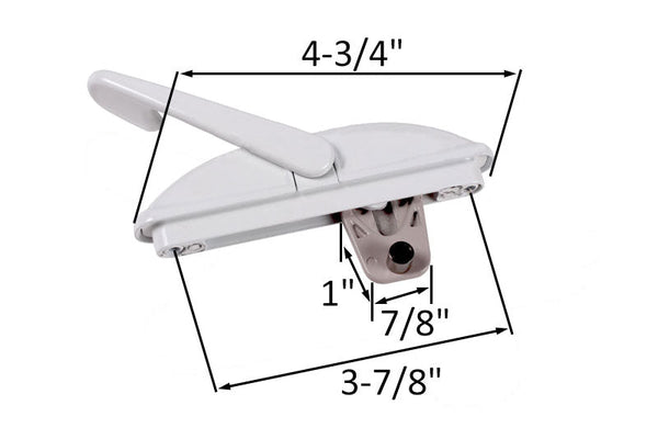 Casement & Awning Window Hardware - Roto Pro Handle White