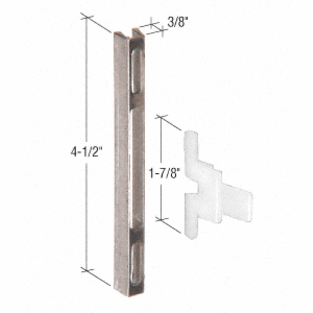 Sliding Screen Door Latch and Strike with 41/2 Screw H