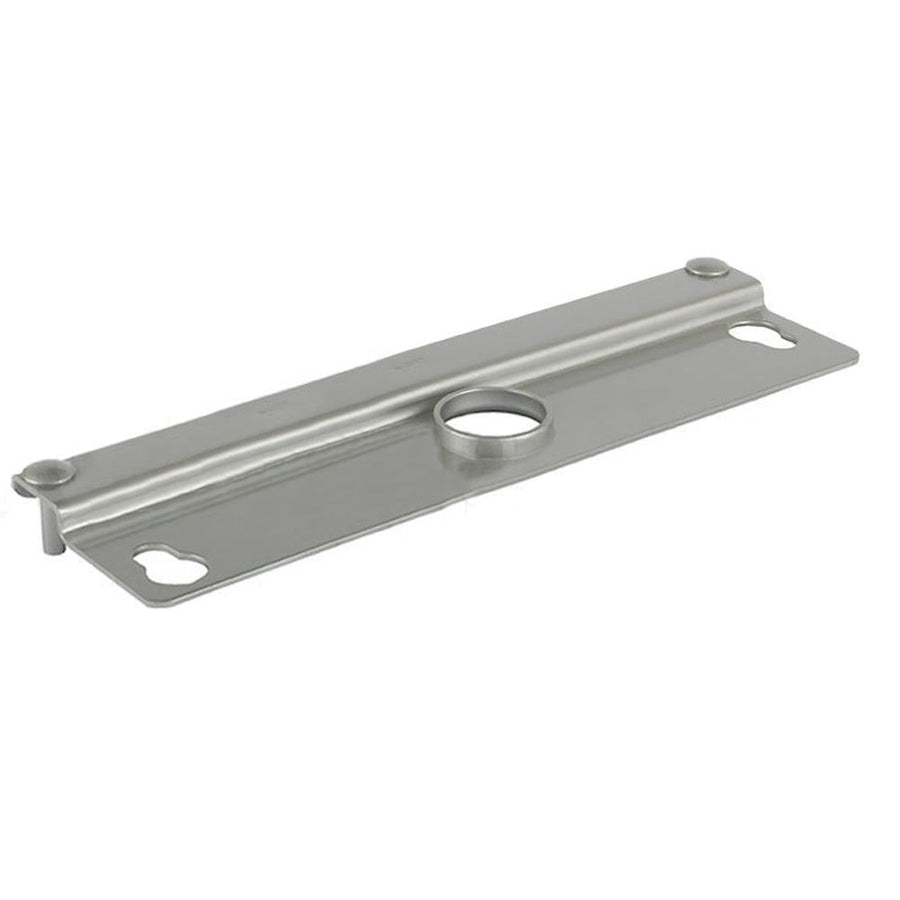 Heavy Gauge Steel Latch Guard for Door Security - Aluminum