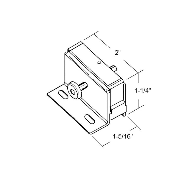 Aluminum Security Push-Bolt Step-On Lock - Durable & Secure