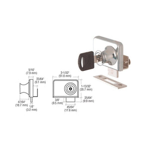 Showcase Clamp-On Lock for 1/4
