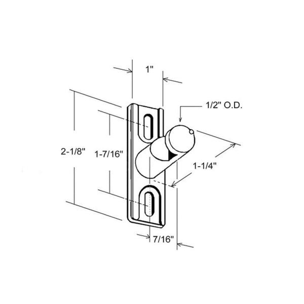 Sliding Glass Patio Door Lock Keeper - Durable Door Hardware
