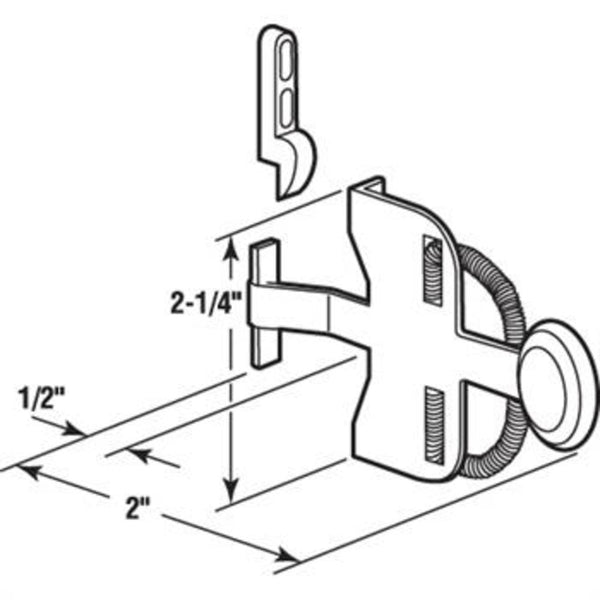 Sliding Screen Door Hardware - Spring Activated Latch