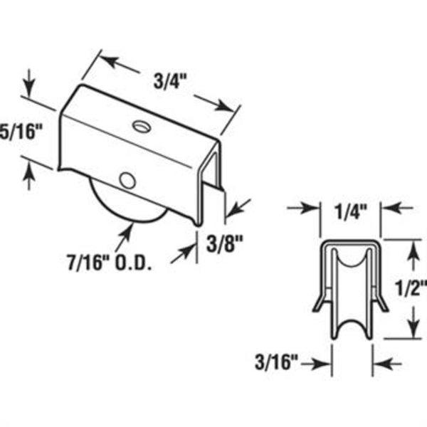 Residential Sliding Window Hardware - Nylon Roller & Wheel