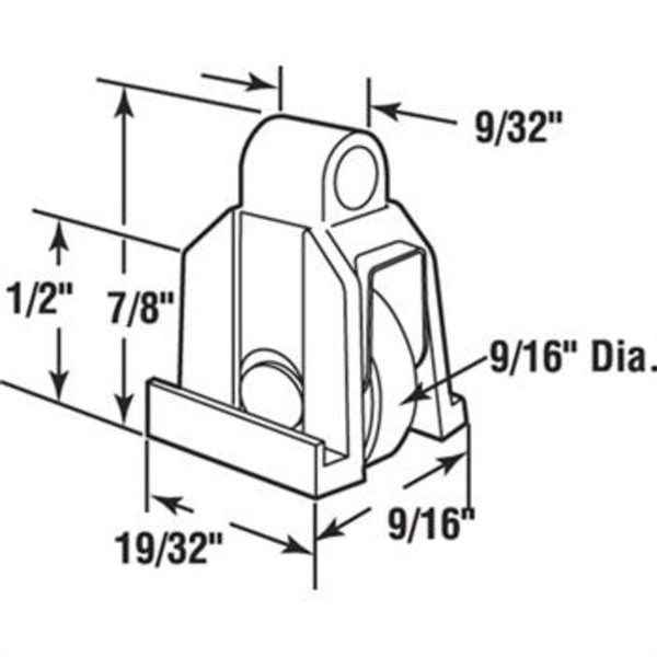 Residential Sliding Window Hardware - Stainless Steel Roller