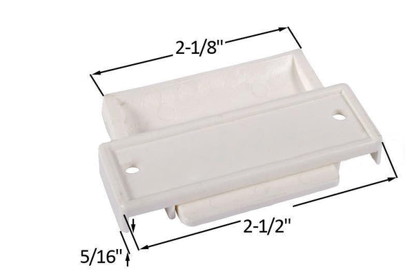 Sliding Window Center Lock - White Secure Fit for Safety