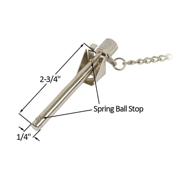 Security Locking Pin Sliding Window Door Security Locking Pin - Heavy-Duty 2-3/4