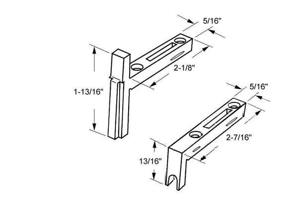 Sliding Window Pivot Bar Set - Replacement for Tilt Windows