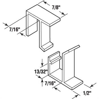 Sliding Window Screen Hardware - Durable Clips for Security