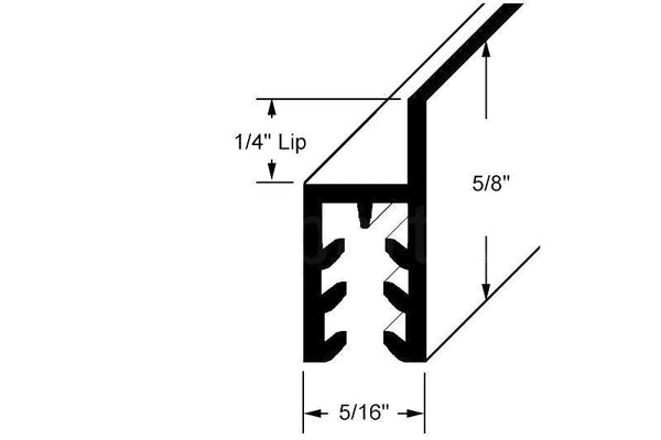 Storm Window Plastic Frame - White Lip Glazing for Panels