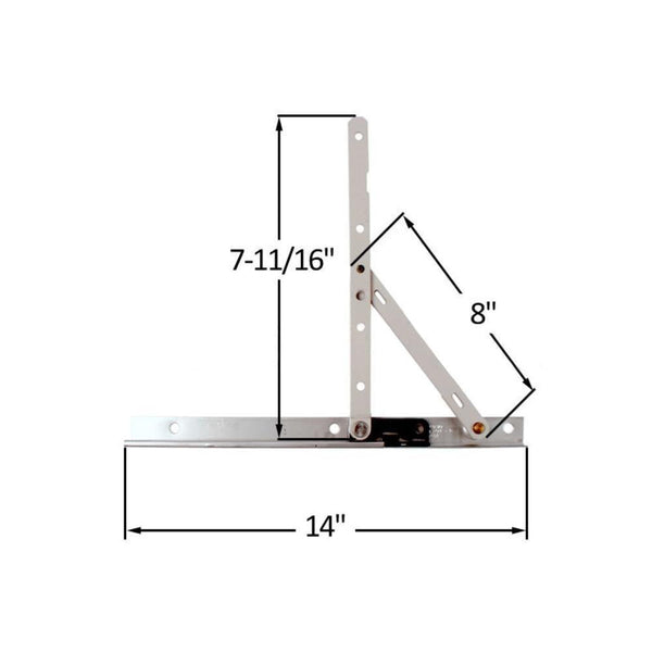 Truth Window Hardware - 14.17 Concealed Hinges for Casement