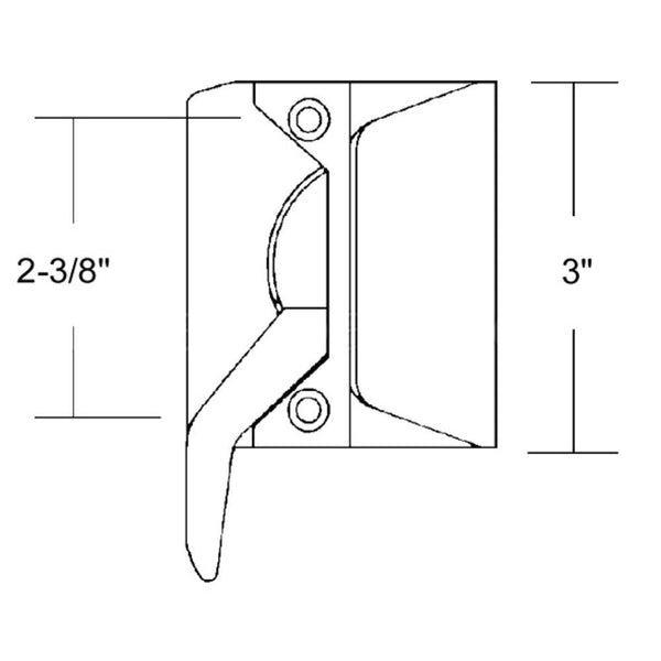 Truth Window Hardware Left Hand EntryGard Sash Lock - Black