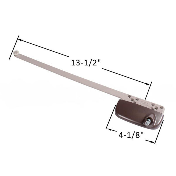 Truth Window Hardware - Left Hand Casement Operator - Brown