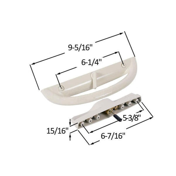 Infinity Handle Patio Door Hardware - Keyed 6-1/4 Inch