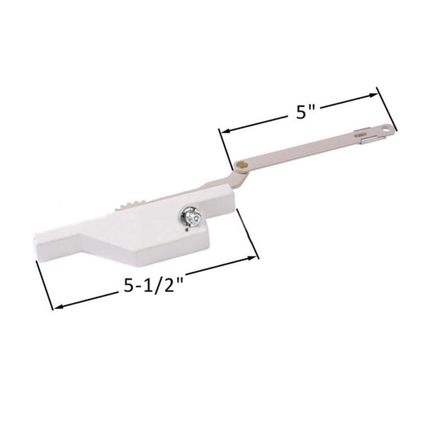 Truth Hardware White Casement Window Operator - Right Hand