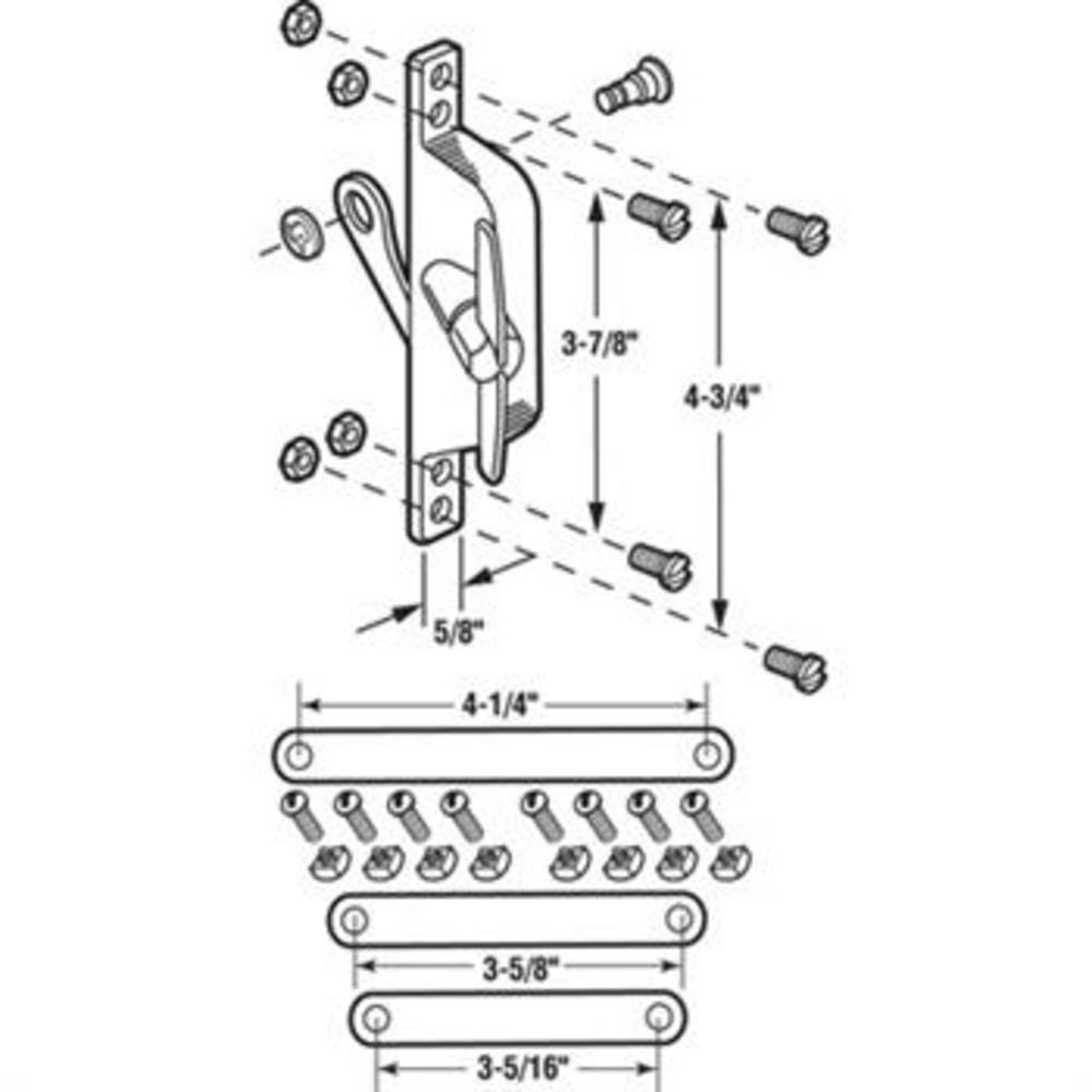 Universal Louver Window Operator - Casement & Awning Hardware
