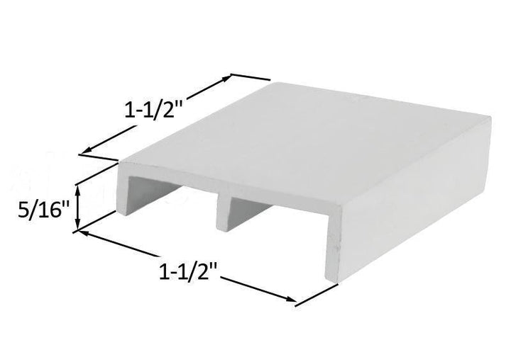 White Window Riser Block for Smooth Sliding Windows