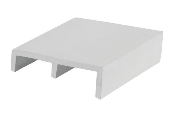 White Window Riser Block for Smooth Sliding Windows