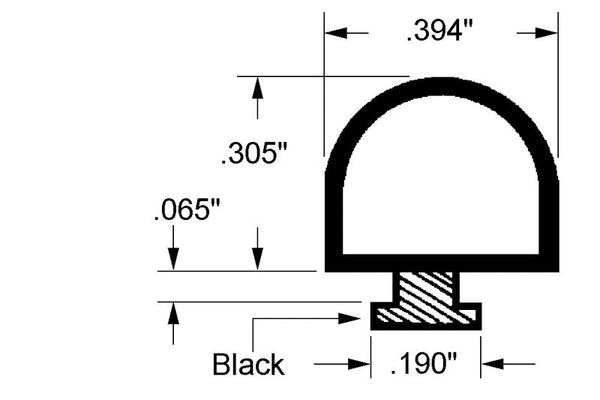 Window Compression Rubber Weatherseal - Air and Water Seal