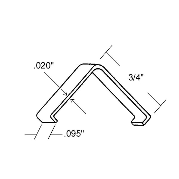 Sliding Window Hardware - Sash Corner Clip 3/4
